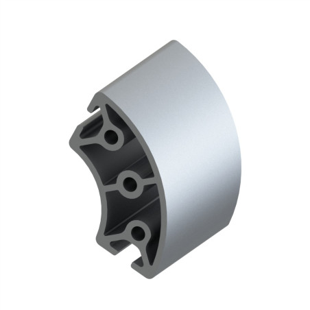 Profilé aluminium (Barre de 3 m) – Rainure 5 mm – Section R20-40-90° - Elcom shop