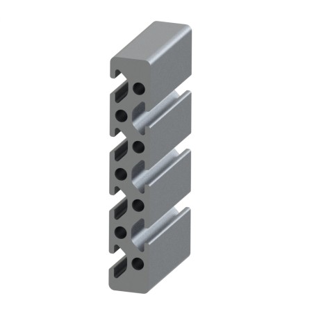 Profilé aluminium (Barre de 3 m) – Rainure 5 mm – Section 80x14 mm - Elcom shop