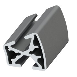 Profilé aluminium (Coupe max 6 m) – Rainure 8 mm – Section R30/60-30° - Elcom shop