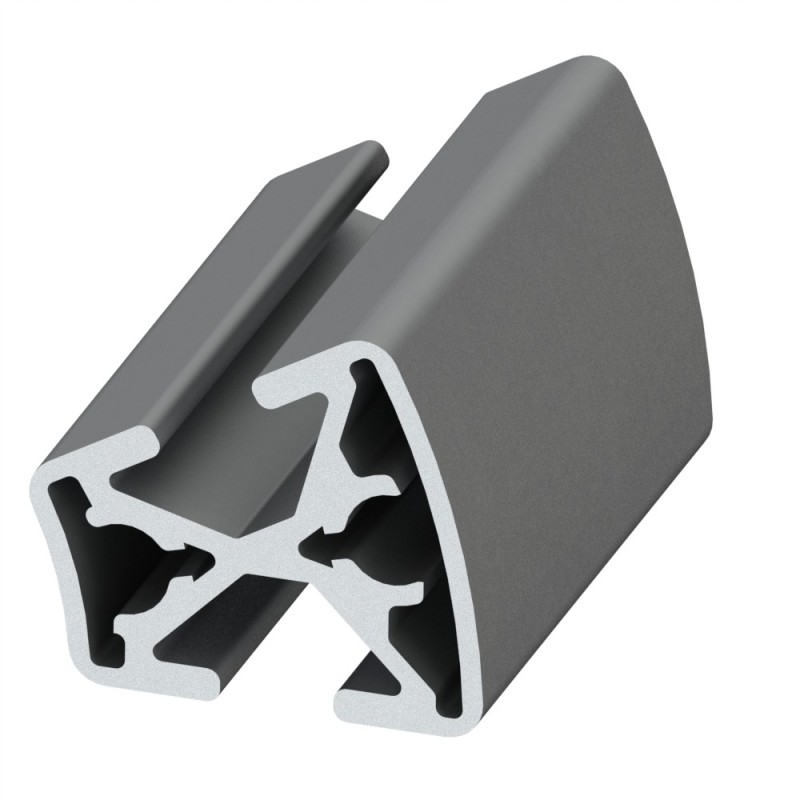 Profilé Aluminium 80x160 S Type I Rainure 8 – Argent Anodisé, Longueur 1000 Mm – Pour Structure Lourde