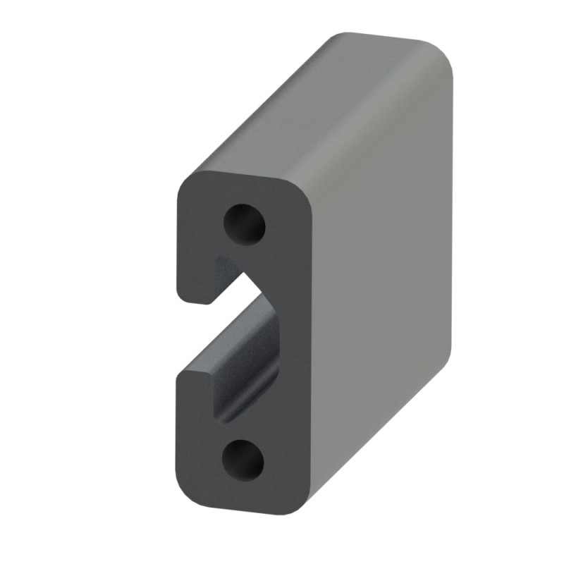 Profilé aluminium (Barre de 3 m) – 8 mm – Section 40x16 mm - Lourd - Elcom shop