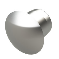 Bouchon profilé aluminium – 6 – D5,5 - Gris - Elcom shop