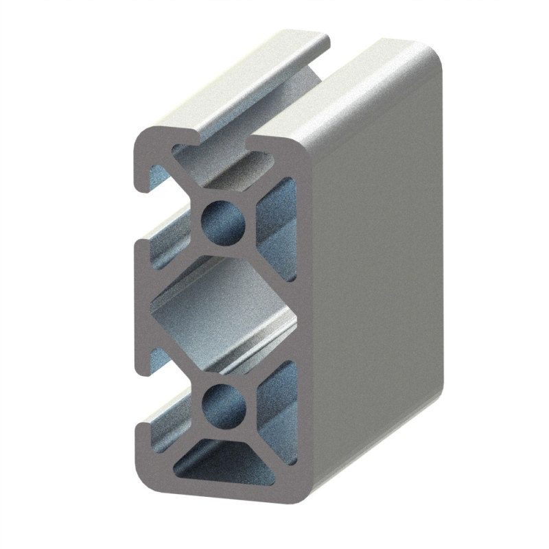 Profilé aluminium (Barre de 3 m) – Rainure 5mm – Section 40x20 mm - 3N90 - Elcom shop