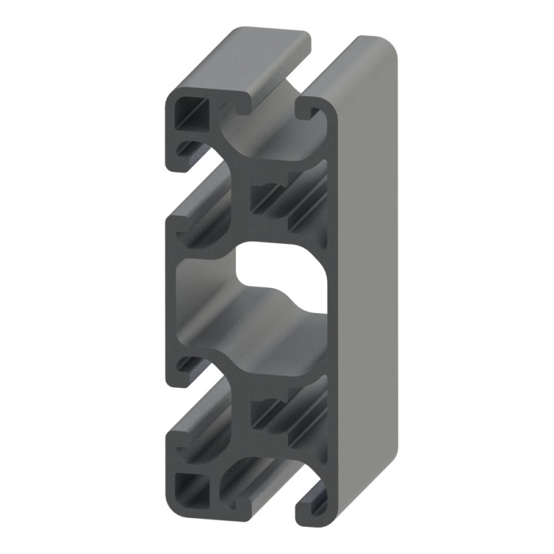 Profilé aluminium (Barre de 6 m) – Rainure 8 mm – Section 80x32 mm - Léger - Elcom shop