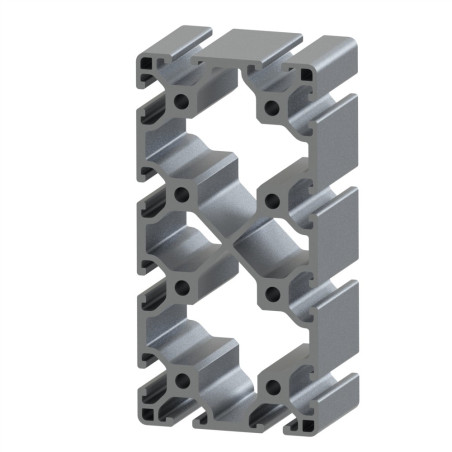 Profilé aluminium (Barre de 6 m) – Rainure 6 mm – 120x60 mm - Léger - Elcom shop