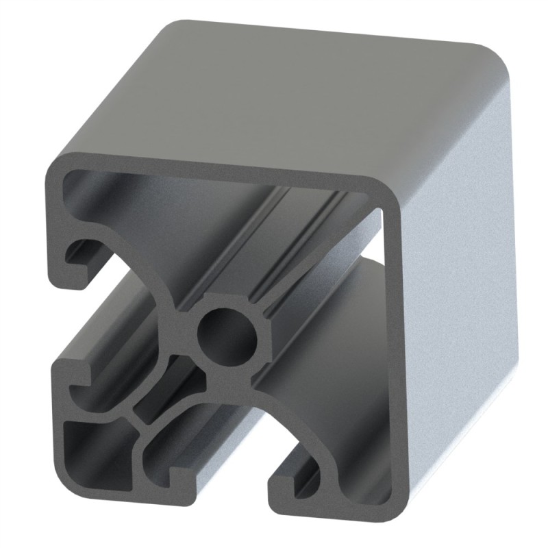 Profilé Aluminium 40x40 Mm Rainure 8 - Longueur Au Choix (ex: 100 Cm) - Anodisé, Robuste - Compatible Bosch