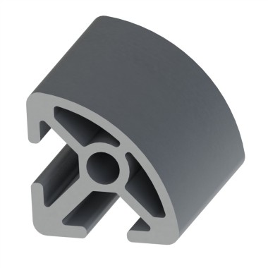 Profilé aluminium (Coupe max 6 m) – Rainure 8 mm – Section R30-90° - Elcom shop