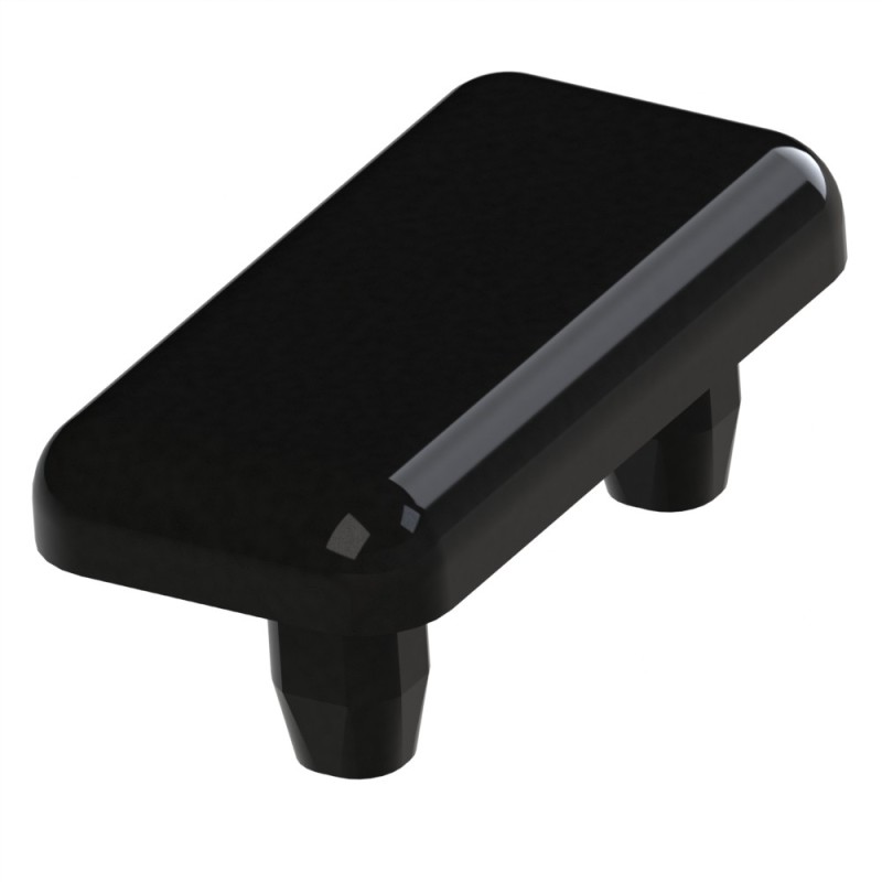 Embout profilé aluminium - Rainure 5 mm – Section 20x10 mm - Elcom shop Embout profilé aluminium - Rainure 5 mm – Section 20x10 mm - Elcom shop