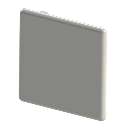 Embout profilé aluminium - Rainure 6 mm – Section 60x60 mm - Gris - Elcom shop