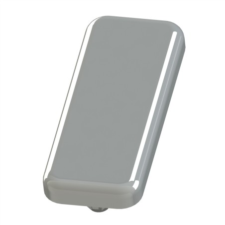 Embout profilé aluminium - Rainure 8 mm – Section 40x16 mm - Gris - Elcom shop