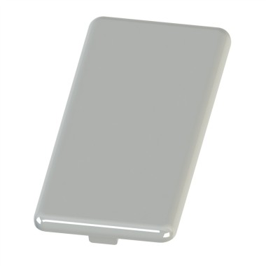 Embout profilé aluminium  – Rainure 8 mm – Section 80x40 mm - gris - Elcom shop