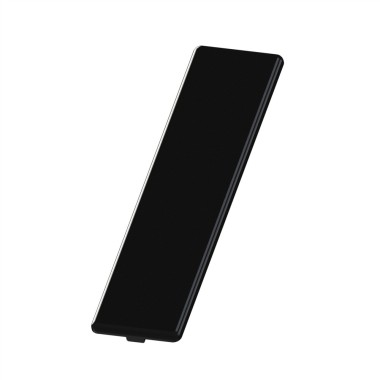 Embout profilé aluminium - Rainure 8 mm – Section 160x40 mm - Noir - Elcom shop