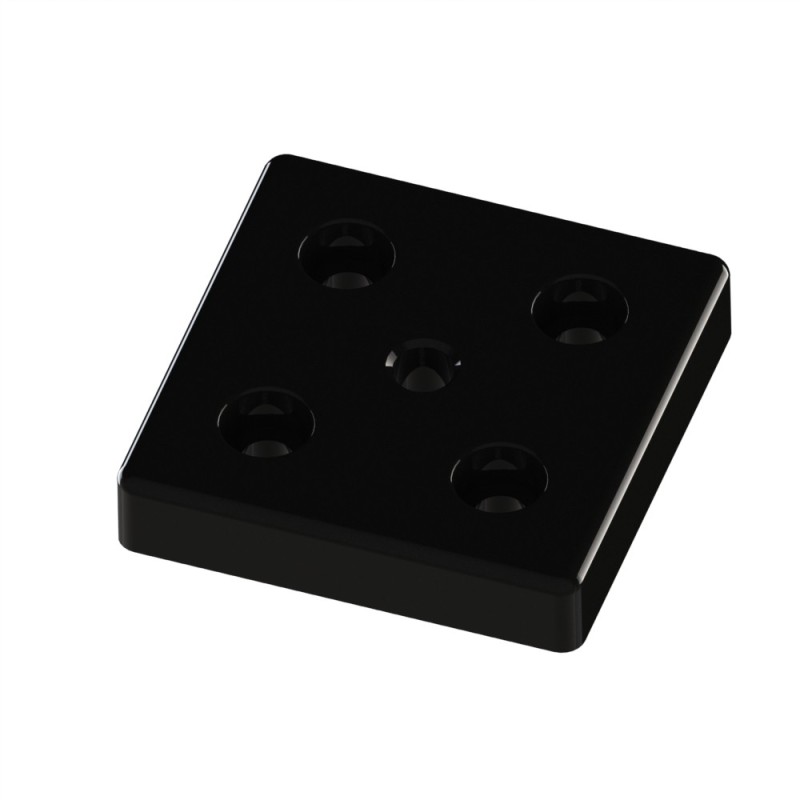 Plaque de base profilé aluminium – Section 80x80 mm – Taraudage M12 - Elcom shop Plaque de base profilé aluminium – Section 80x80 mm – Taraudage M12 - Elcom shop