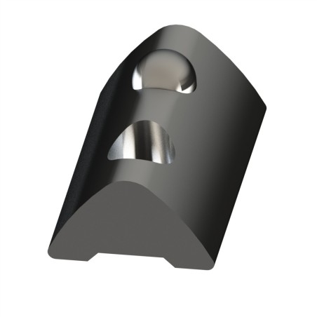 Ecrou inox profilé aluminium 6 ST - Taraudage M5 - Rainure 6 mm - Elcom shop
