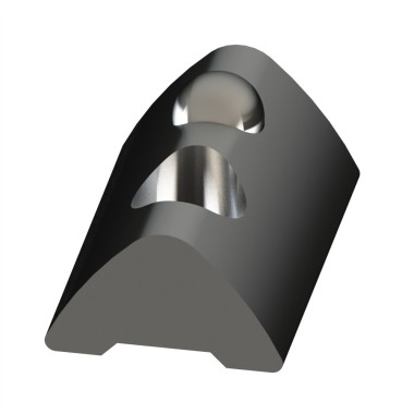 Ecrou profilé aluminium 6 ST - Taraudage M6 - Rainure 6 mm - inox - Elcom shop