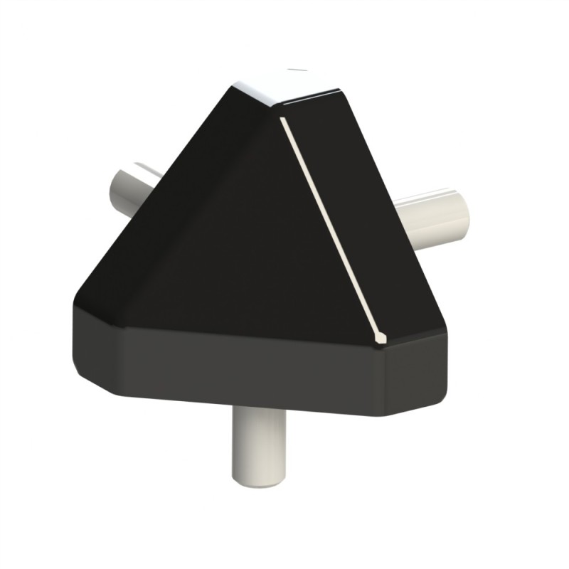 Kit raccord d’angle profilé aluminium – Rainure 8 mm – 40x40-45° – Noir - Elcom shop Kit raccord d’angle profilé aluminium – Rainure 8 mm – 40x40-45° – Noir - Elcom shop