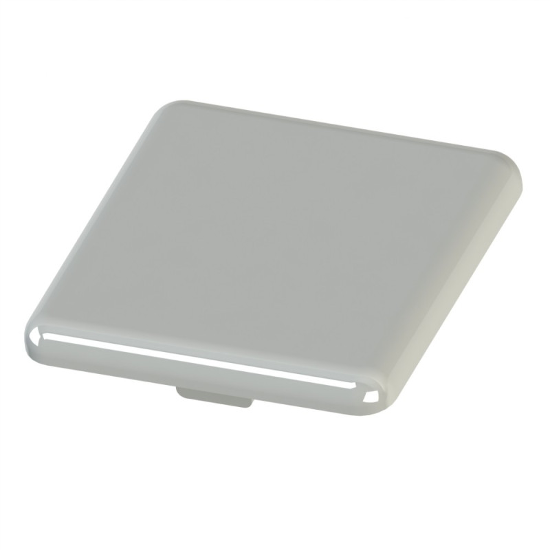 Embout profilé aluminium  – Rainure 8 mm – Section 40 x 40mm - gris - Elcom shop