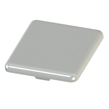 Embout profilé aluminium  – Rainure 8 mm – Section 40 x 40mm - gris - Elcom shop