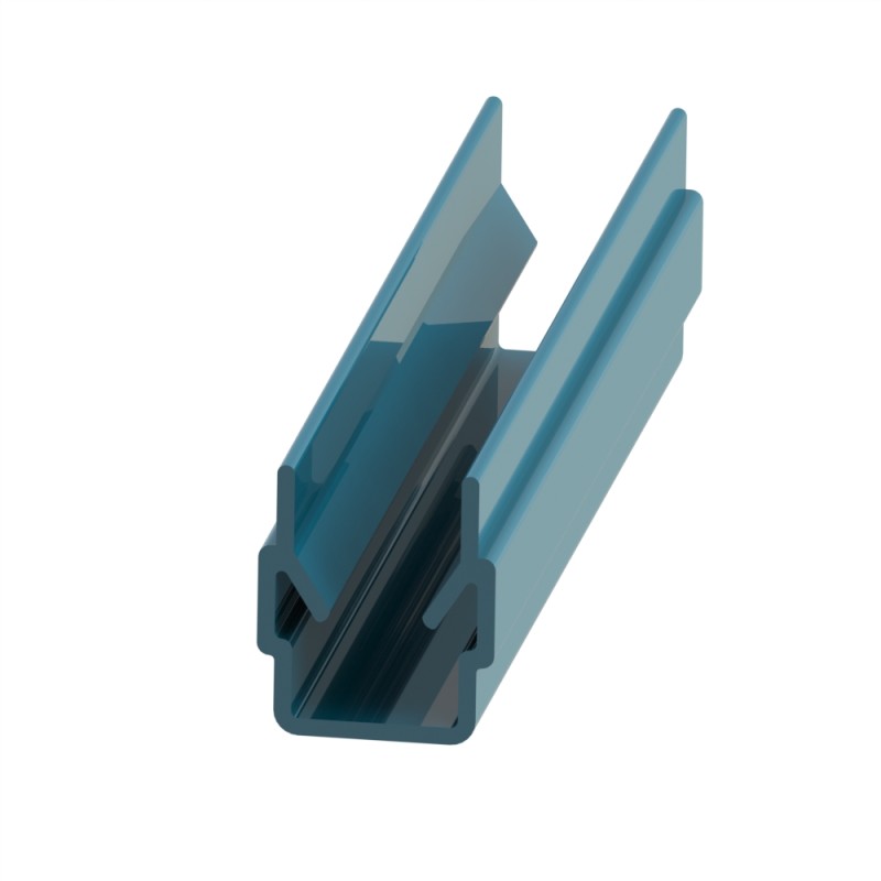 Profilé cache-rainure (Barre de 2 m) – U – 8 mm - Bleu - Elcom shop