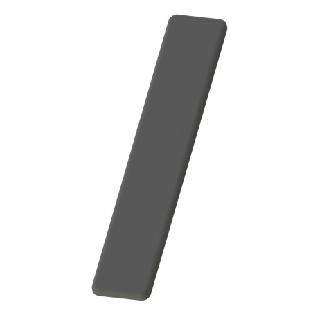 Embout profilé aluminium - Rainure 8 mm – Section 160x28 mm - Noir - Elcom shop