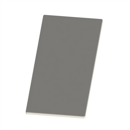 Embout profilé aluminium - Rainure 8 mm – Section 160x80 mm - Gris - Elcom shop