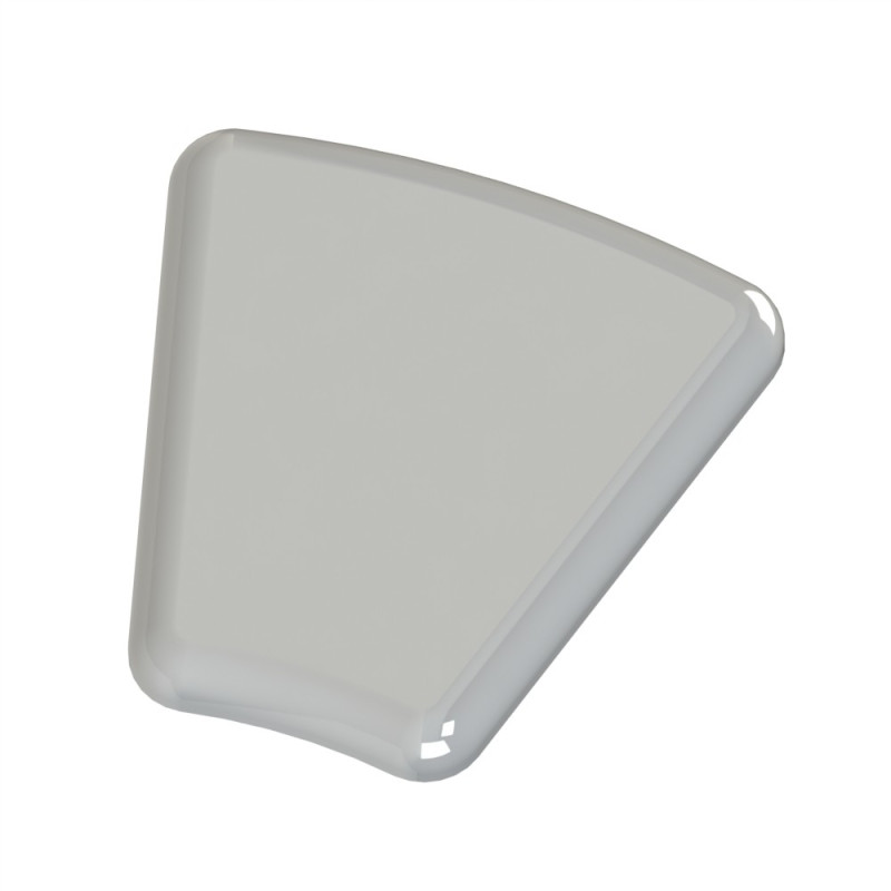 Embout profilé aluminium - Rainure 8 mm – Section R40/80-30° - Gris - Elcom shop