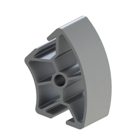 Profilé aluminium (Coupe max 6 m) – Rainure 8 mm – Section R30/60-60° - Elcom shop