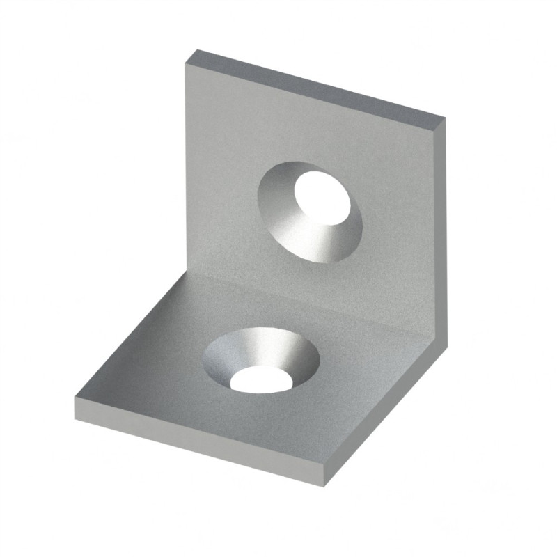 Equerre profilé aluminium – 30 mm – Gris - Elcom shop