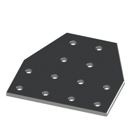Plaque d’assemblage profilé aluminium – Section 160x160 mm – TV2 - Elcom shop