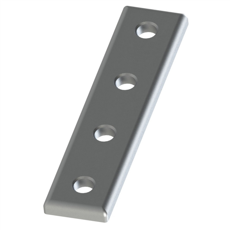 Plaque d’assemblage profilé aluminium – Section 20x80 mm – V4 - Elcom shop