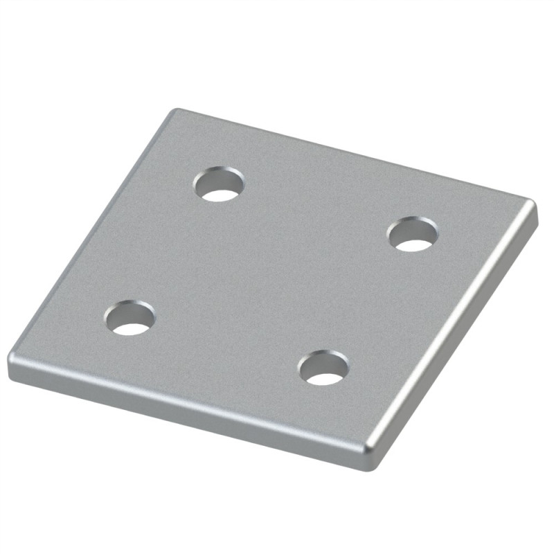 305pua100 - brides de fixation aluminium pour panneaux plats - ronds 51 mm