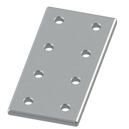 Plaque d’assemblage profilé aluminium – Section 60x120 mm – V8 - Elcom shop