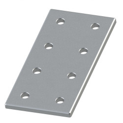 Plaque d’assemblage profilé aluminium – Section 80x160 mm – V8 - Elcom shop