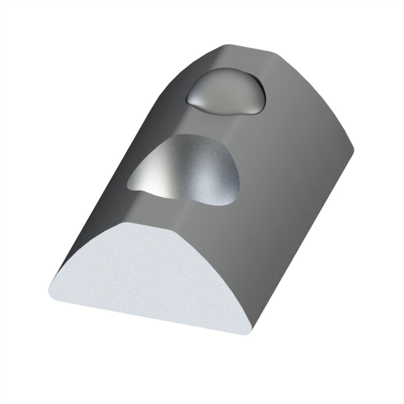 Profilé aluminium – Rainure 8 mm – 30x30 mm – 1N - elcom shop