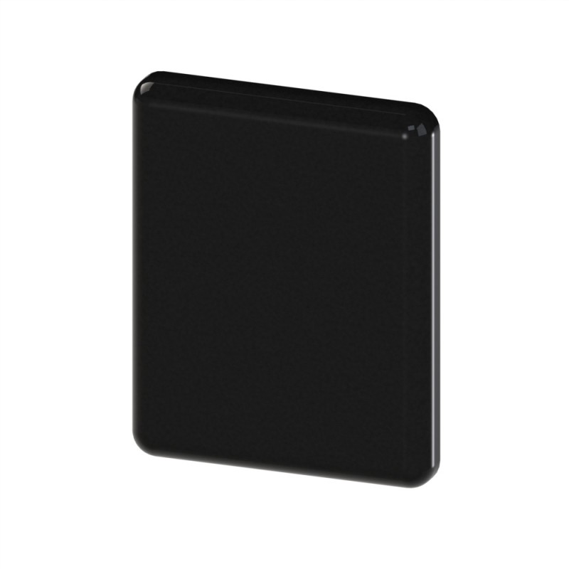 Embout profilé aluminium  – Rainure 6 mm – Section 30x24 mm - Noir