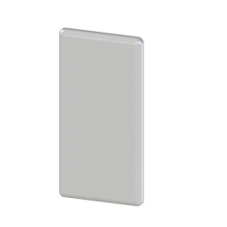 Embout profilé aluminium  – Rainure 6 mm – Section 30x30 mm - Gris