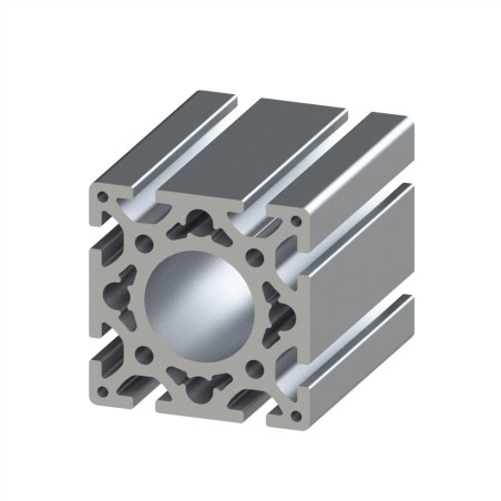 Profilé aluminium palier –  8 mm – 80x80 mm – D40 - Lourd