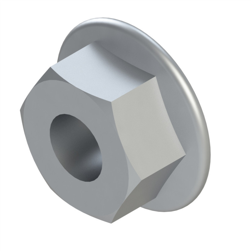 Ecrou rondelle profilé aluminium - Taraudage M6