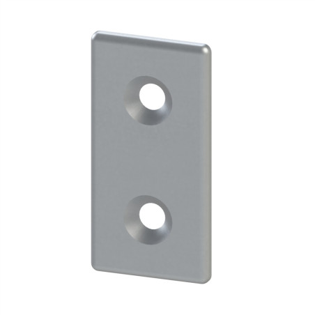 Plaque de connexion profilé aluminium - Section 60x30 mm - Acier