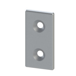 Plaque de connexion profilé aluminium - Section 80x40 mm - Acier