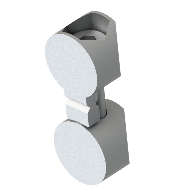 Fixation universelle double profilé aluminium – Rainure 5 mm - Elcom shop