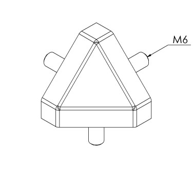 Kit raccord d’angle profilé aluminium – 6 mm – 30x30-45° – Gris