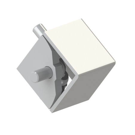 Kit raccord d’angle cube profilé aluminium – 6 mm – 30x30x30 mm – Gris
