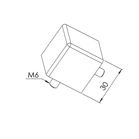 Kit raccord d’angle profilé aluminium – 6 mm – R30-90° – Gris