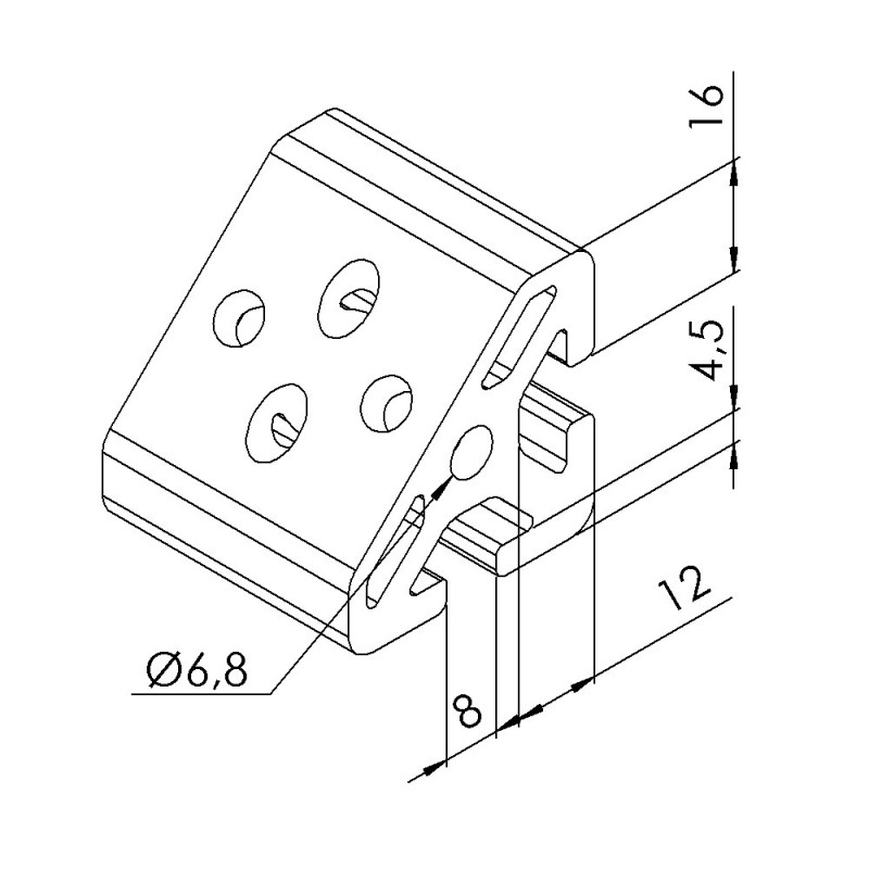 10-40 Pièces équerres D'angle Aluminium 40x40 - Attaches Profilé Alu Rainure 8 Fixation