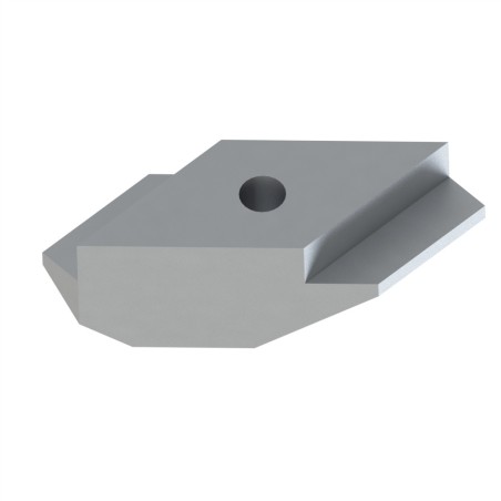 Ecrou profilé aluminium - Taraudage M3 - 8 mm - 1/4 de tour - A ergot