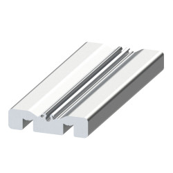 Profilé aluminium - Porte coulissante - 8 mm - 40x10 mm