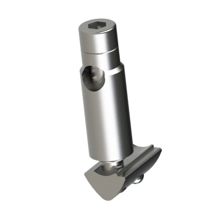 Fixation automatique profilé aluminium – Rainure 6 mm - inox - Elcom shop