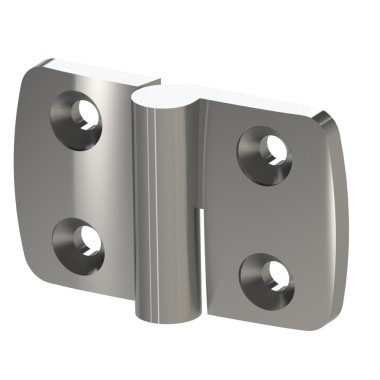 Charnière profilé aluminium – 40x40 mm – Inox – Dégondable gauche