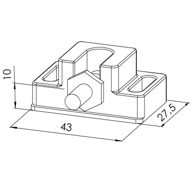 Loquet à bille profilé aluminium – PA - 30